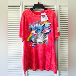 New Nike Sportswear Air Max 97 Retro Racing Graphic Red T-Shirt Size Large Men's